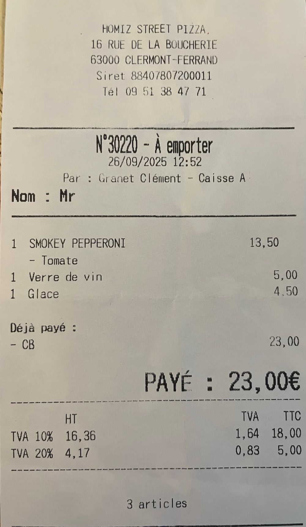 Puy-de-Dôme-Homiz Street Pizza