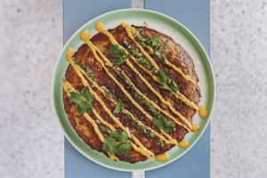 Tortilla et mayonnaise à la patate douce