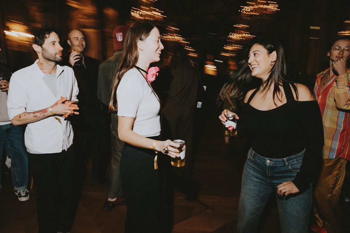 Le chef Alexis Bijaoui, les foodies Alice Moireau et Justine Simoes... Flou·es les un·es des autres !