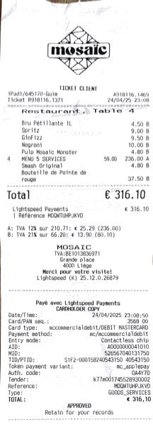 Restaurant Mosaïc (Liège)