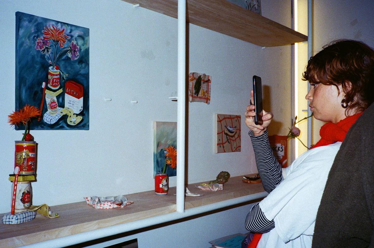 L'exposition « N'oublie pas les fonds de tarte » de Marianne Lemberger et Philippine d'Otreppe à Boucan, Bruxelles.