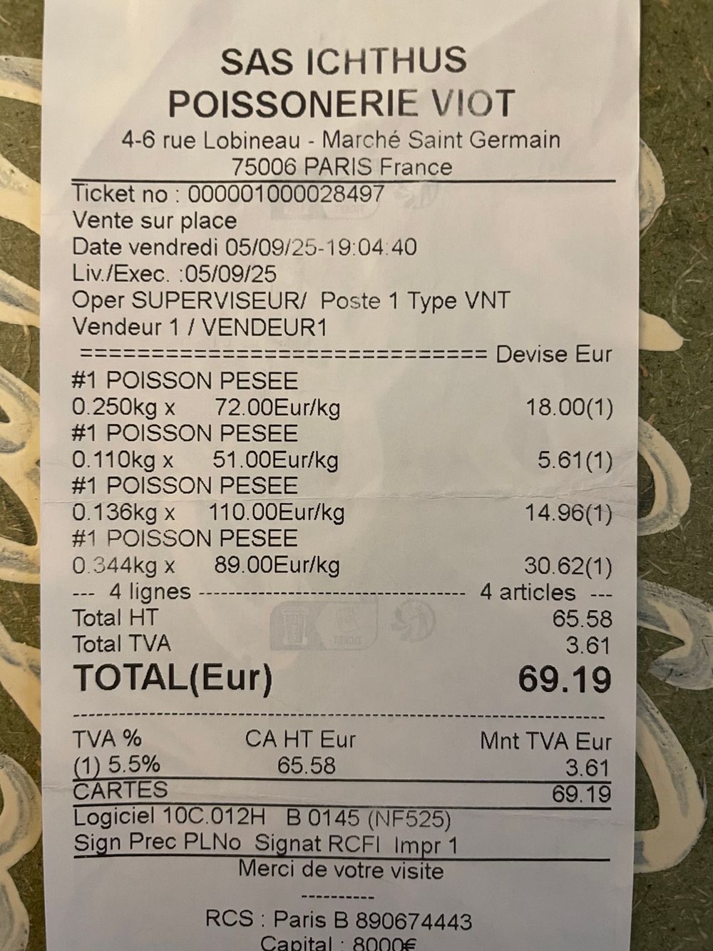 CDB-75006-Poissonnerie Viot