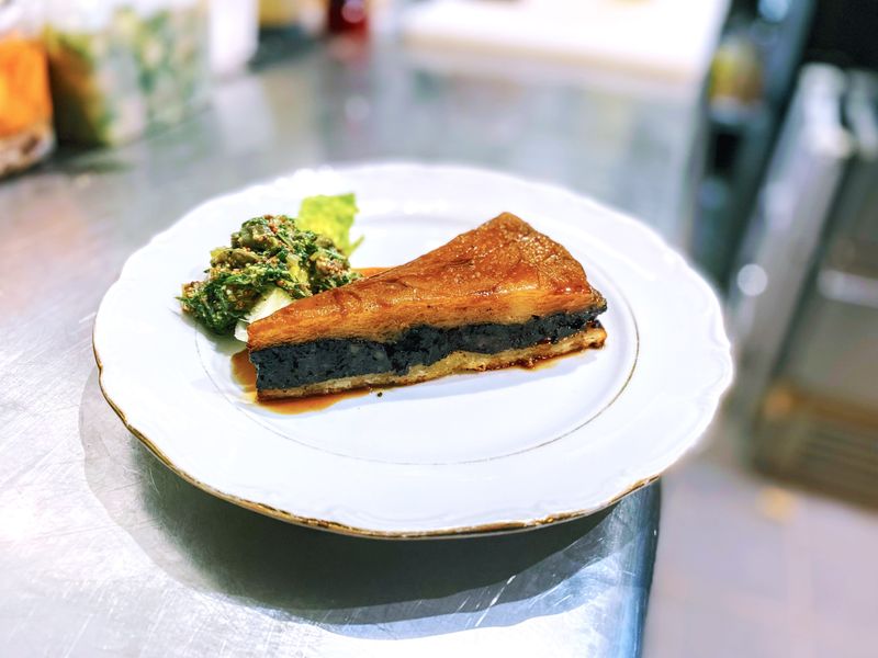 Tarte tatin boudin-poires