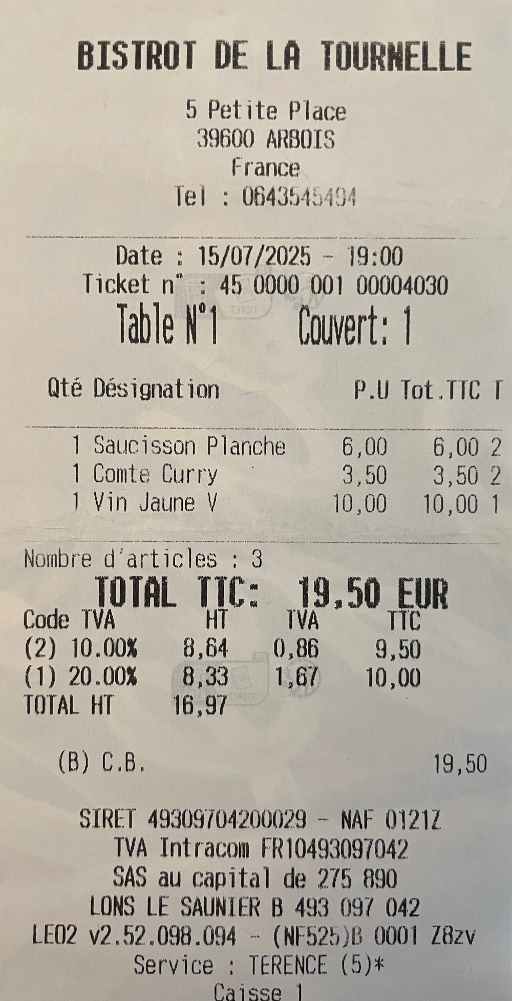 Jura-Bistrot de la Tournelle