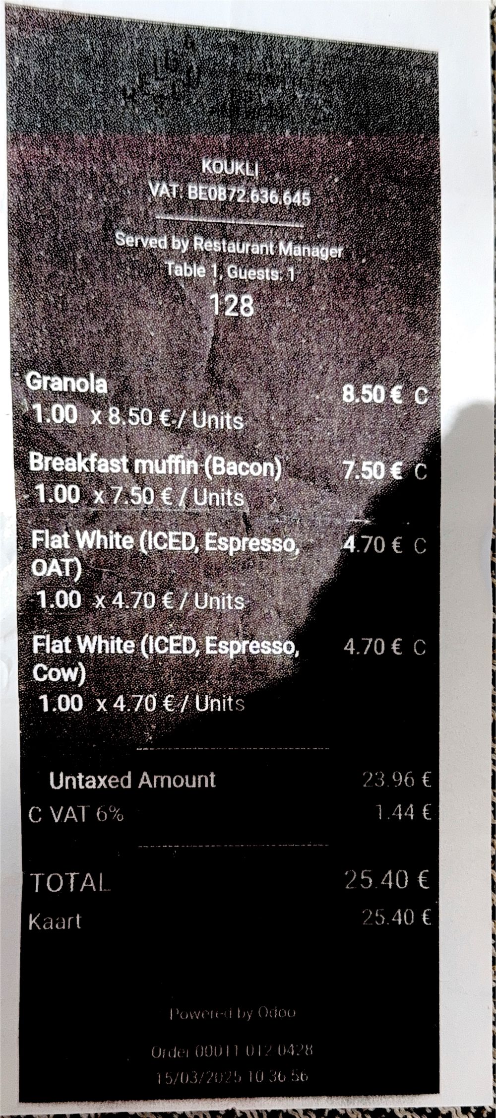 Belga & Co ticket (Camille Hanot)