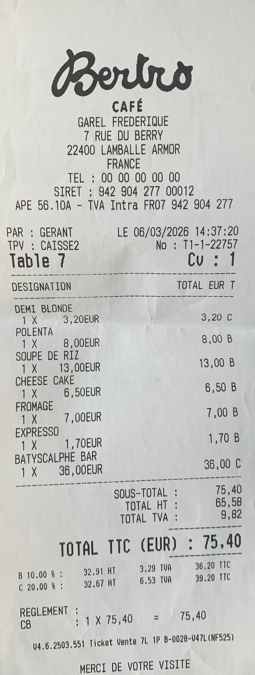 Côtes-d'Armor-Café Bertro