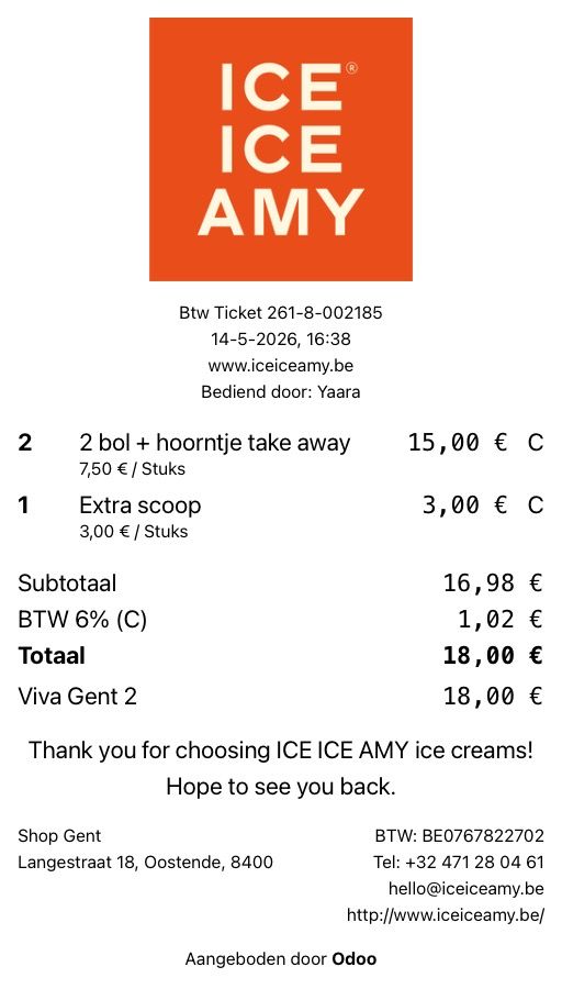 Receipt-Shop Gent - 002185